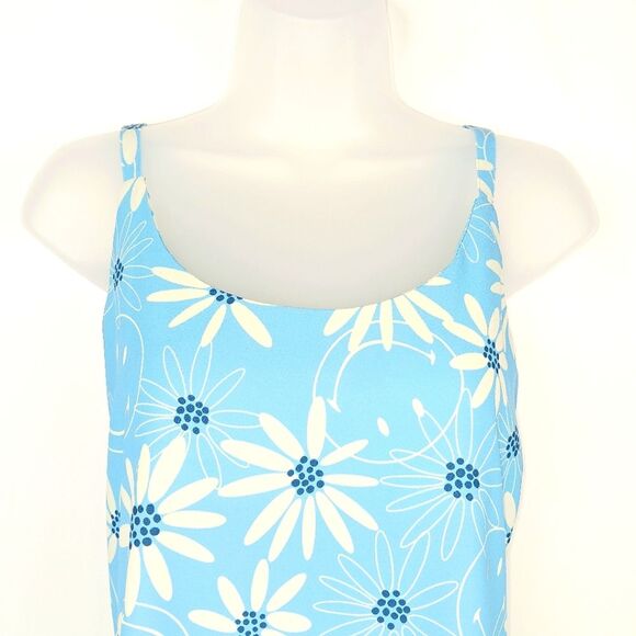 BSR by Samii Ryan X Smiley Face Light Blue Floral Mini Slip Dress Size Small - Picture 7 of 11